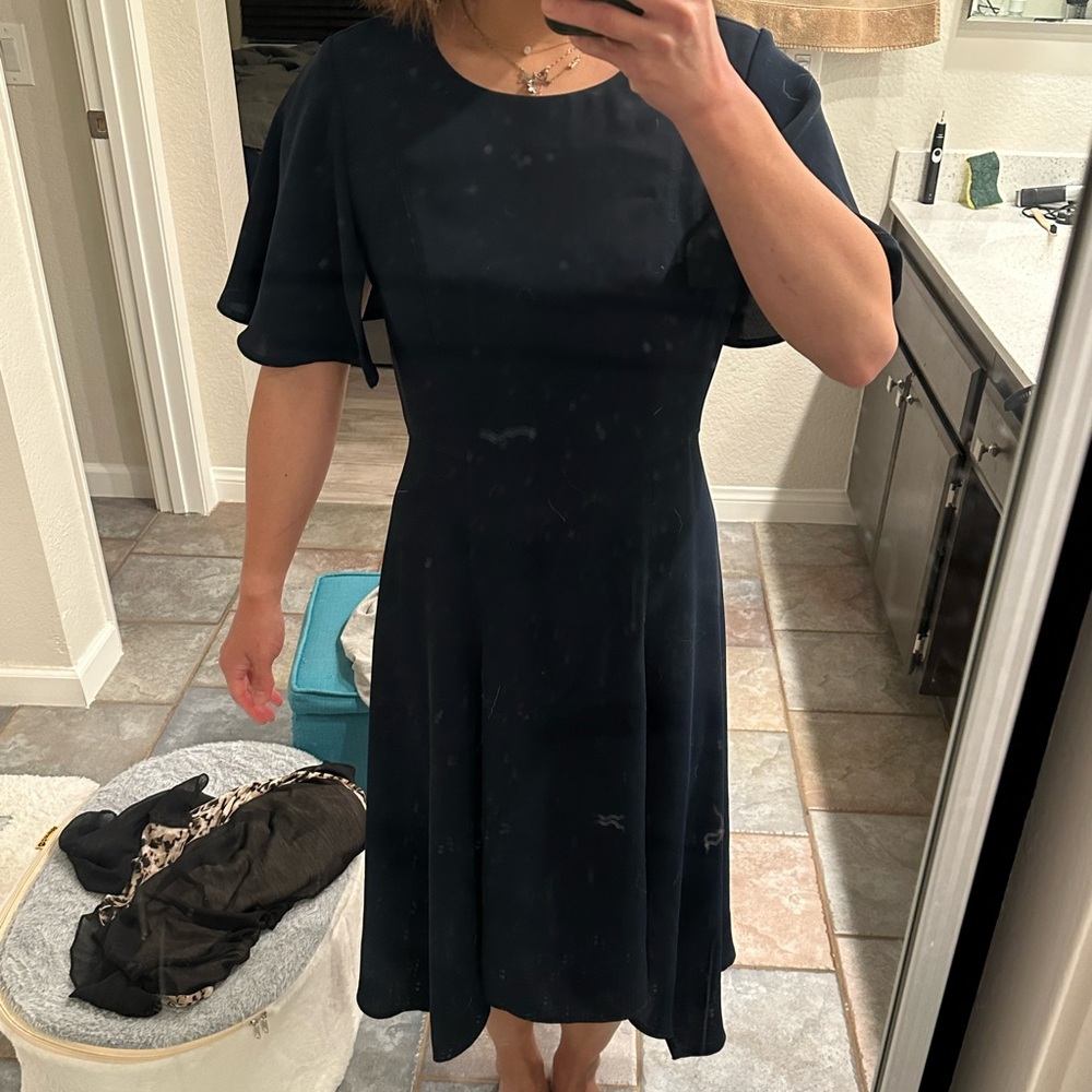 Elegant Navy Blue Dress